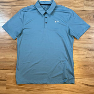 Nike Men’s M Dri-Fit Golf Polo Shirt Light Blue